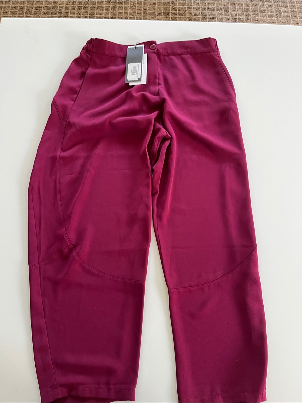 Women’s Capris - Deep Berry Stretch Knit